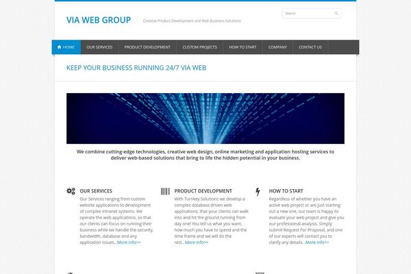 Nevia theme site design template sample