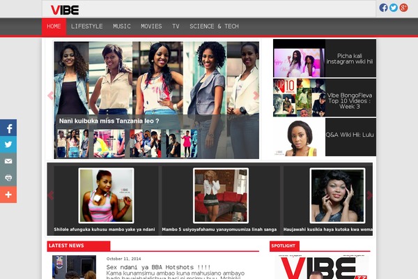 Vibez WordPress theme, websites list used Vibez theme Vibez theme websites examples