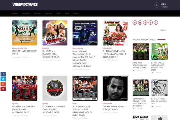 Music theme site design template sample