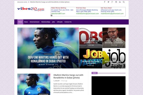 Magic Mag theme site design template sample