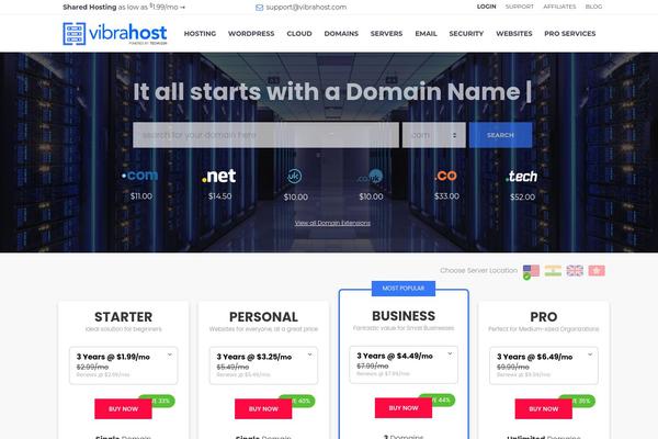 vibrahost.com site used Nexbunkr