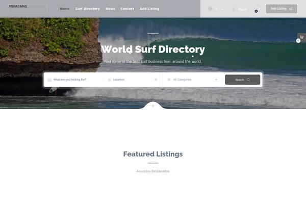 Site using Townhub-add-ons plugin