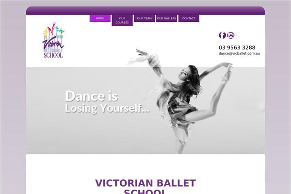 Victoria theme site design template sample