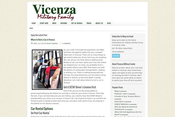 Lifestyle theme site design template sample