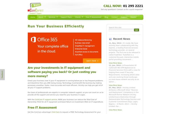 Site using WordPress Content Slide plugin