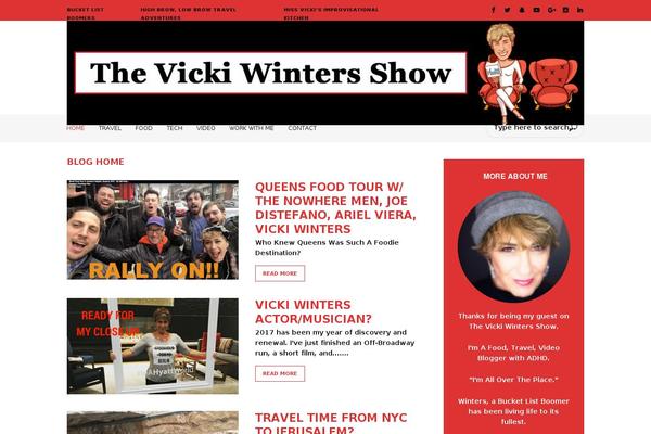 Vlog theme site design template sample