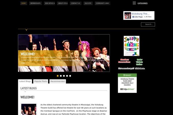 Supernova theme site design template sample