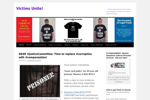 victims-unite.net site used Padma Blog