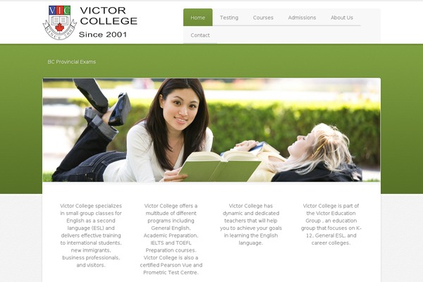 Education theme site design template sample