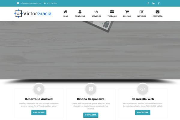 victorgraciaweb.com site used Valise