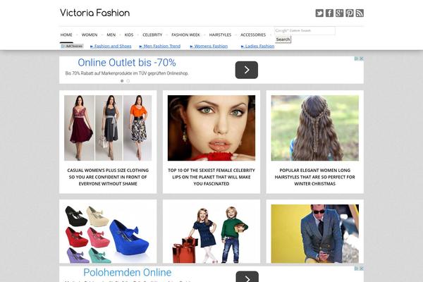 Wpex Fashionista theme site design template sample