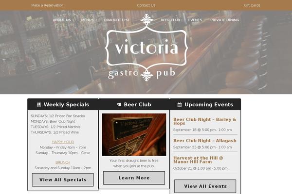 Victoria theme site design template sample