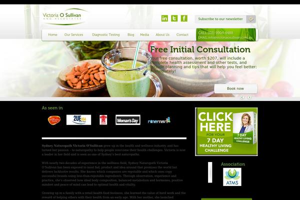 Victoria theme site design template sample