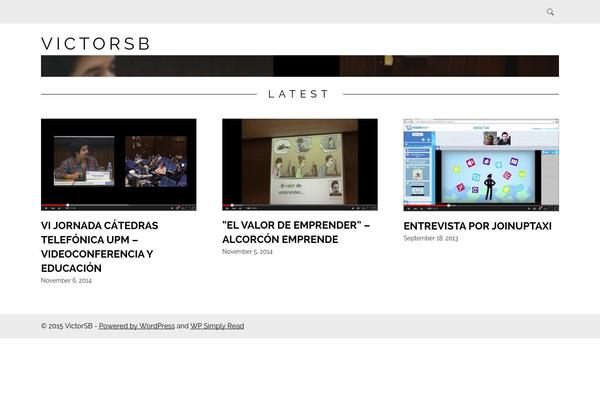 Simply Read theme site design template sample