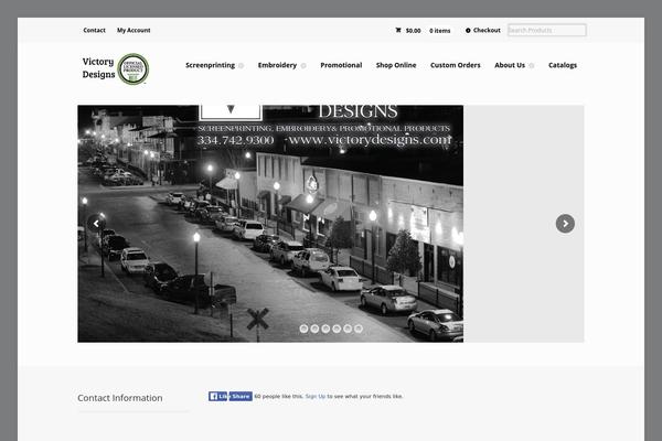 Victory theme site design template sample
