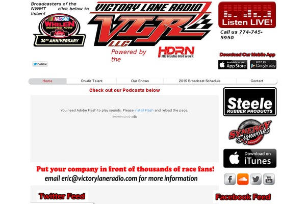 Radio theme site design template sample