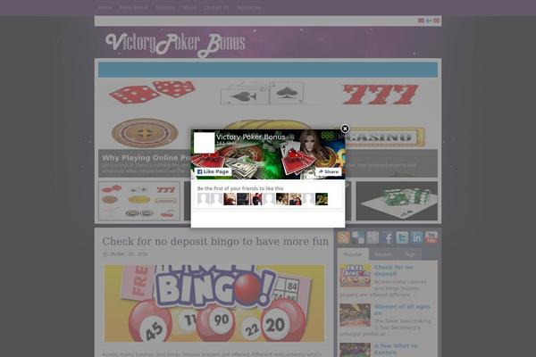 Site using Facebook Page Promoter Lightbox plugin