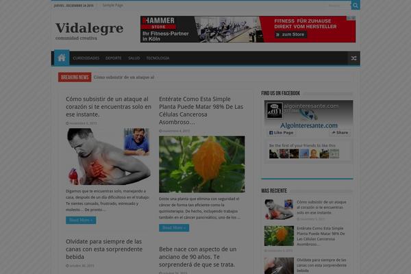 Site using Facebook like box plugin