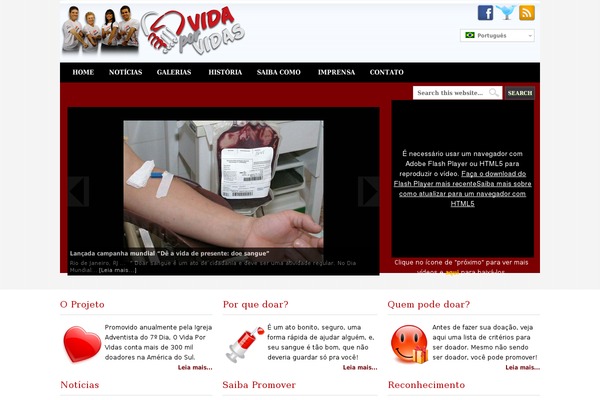 vidaporvidas.com site used Pa-theme-sedes-child
