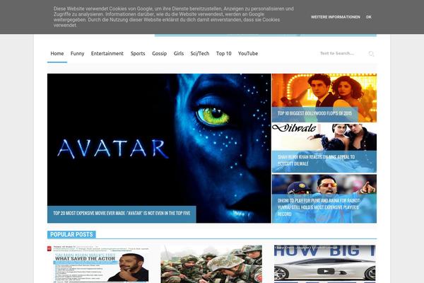 Newspaper theme site design template sample