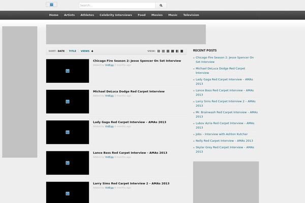deTube theme site design template sample