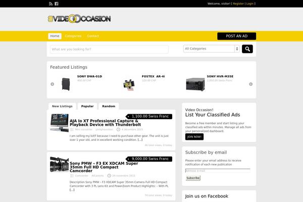 ClassiPress theme site design template sample