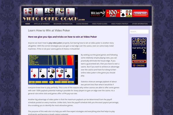 Twentytwelve-child theme site design template sample