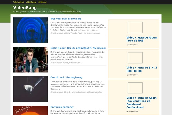 Estandardevideos theme site design template sample