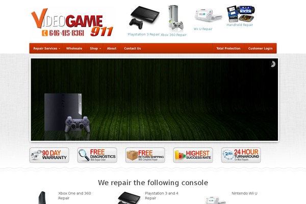 videogame911.com site used Pixelpress