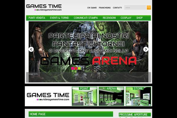 GameZone theme site design template sample