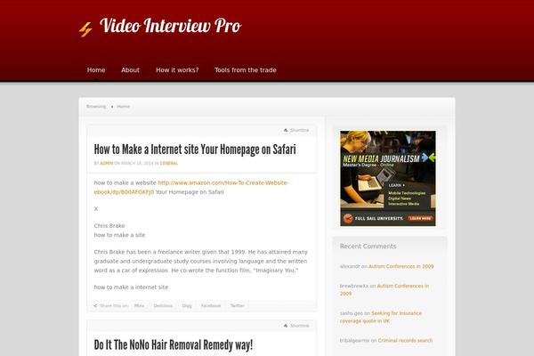 videointerviewpro.com site used News