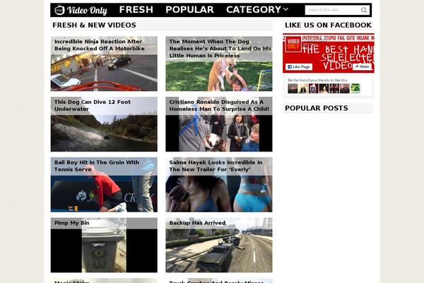 Frontpage theme site design template sample