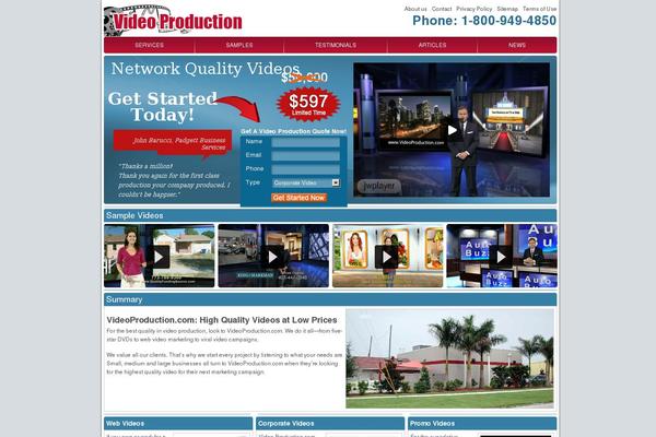videoproduction.com site used On Demand
