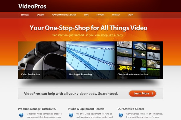 videopros.com site used ShowTime