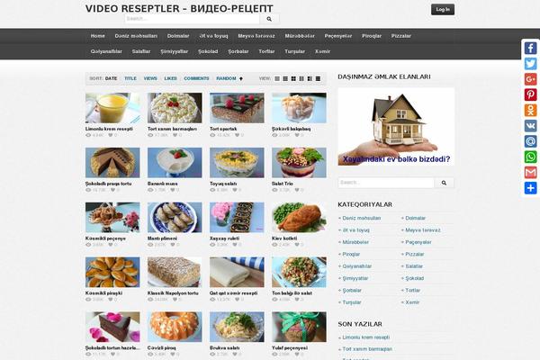 deTube theme site design template sample