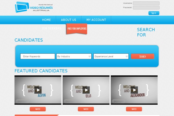 videoresumesaustralia.com.au site used Vra
