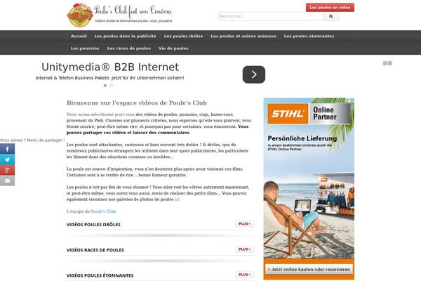 deTube theme site design template sample
