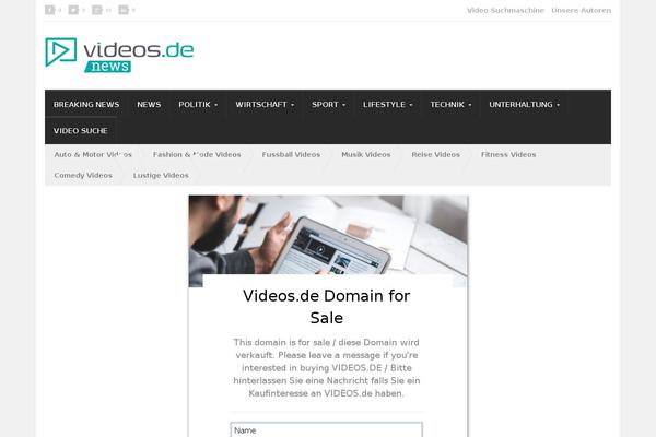 Videos theme site design template sample