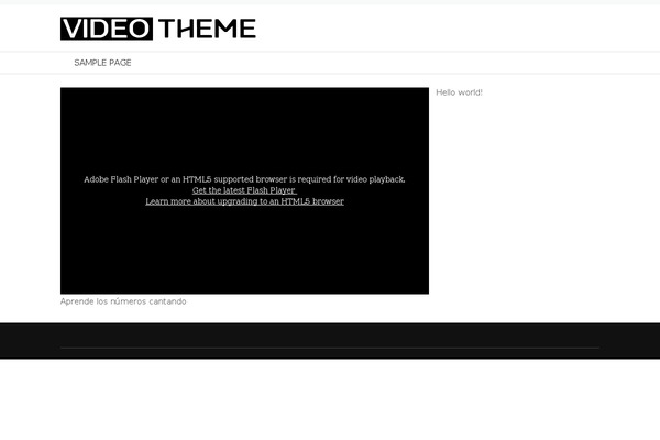 Video theme site design template sample