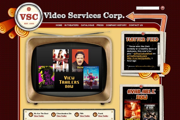 Video theme site design template sample
