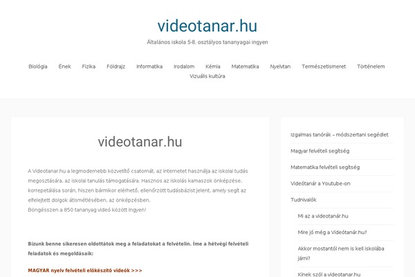 videotanar.hu site used Match