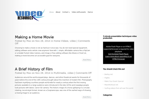videotide.com site used Modest