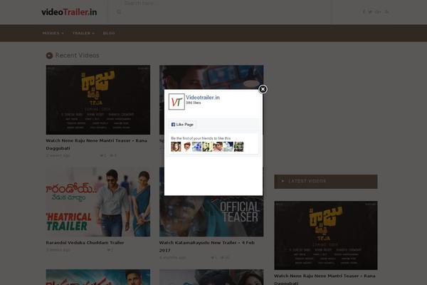 VideoTube theme site design template sample