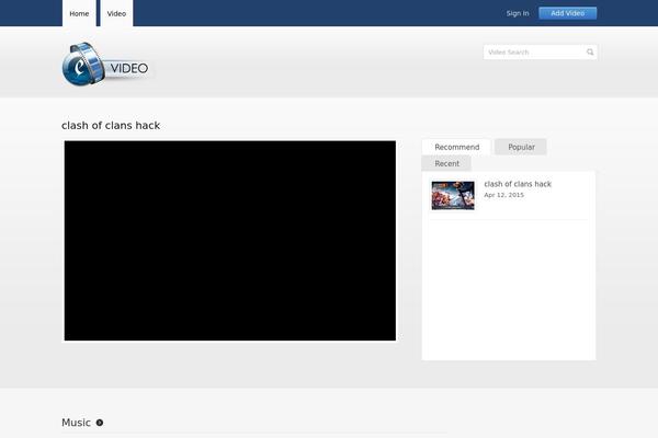Videocrafttheme theme site design template sample