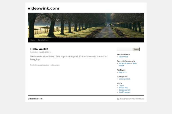 Twenty Ten theme site design template sample