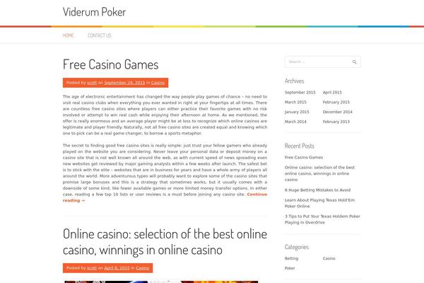 Patus theme site design template sample