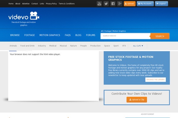 Social Connect website example screenshot