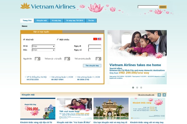 vietnambooking_v3 theme websites examples