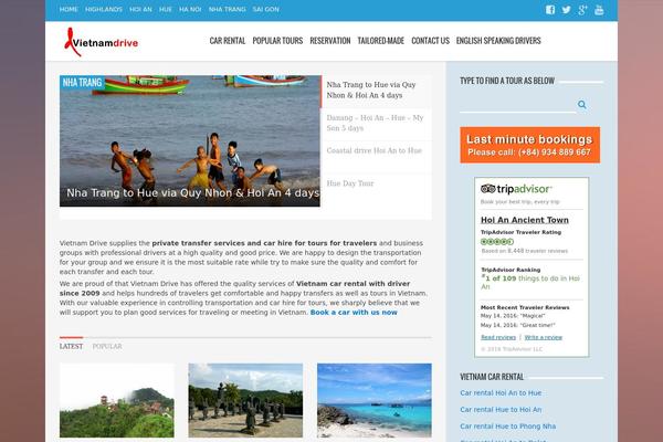 AquaMag theme site design template sample