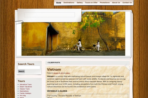 Adventure Journal theme site design template sample